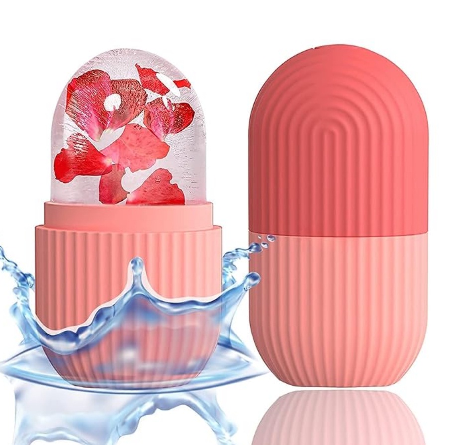 Ice Roller For Face, Neck And Body | For Puffy Eyes, Easy To Use And Carry | Unbreakable And Reusable Facial Roller | Glowing And Clear Skin (Multicolor)